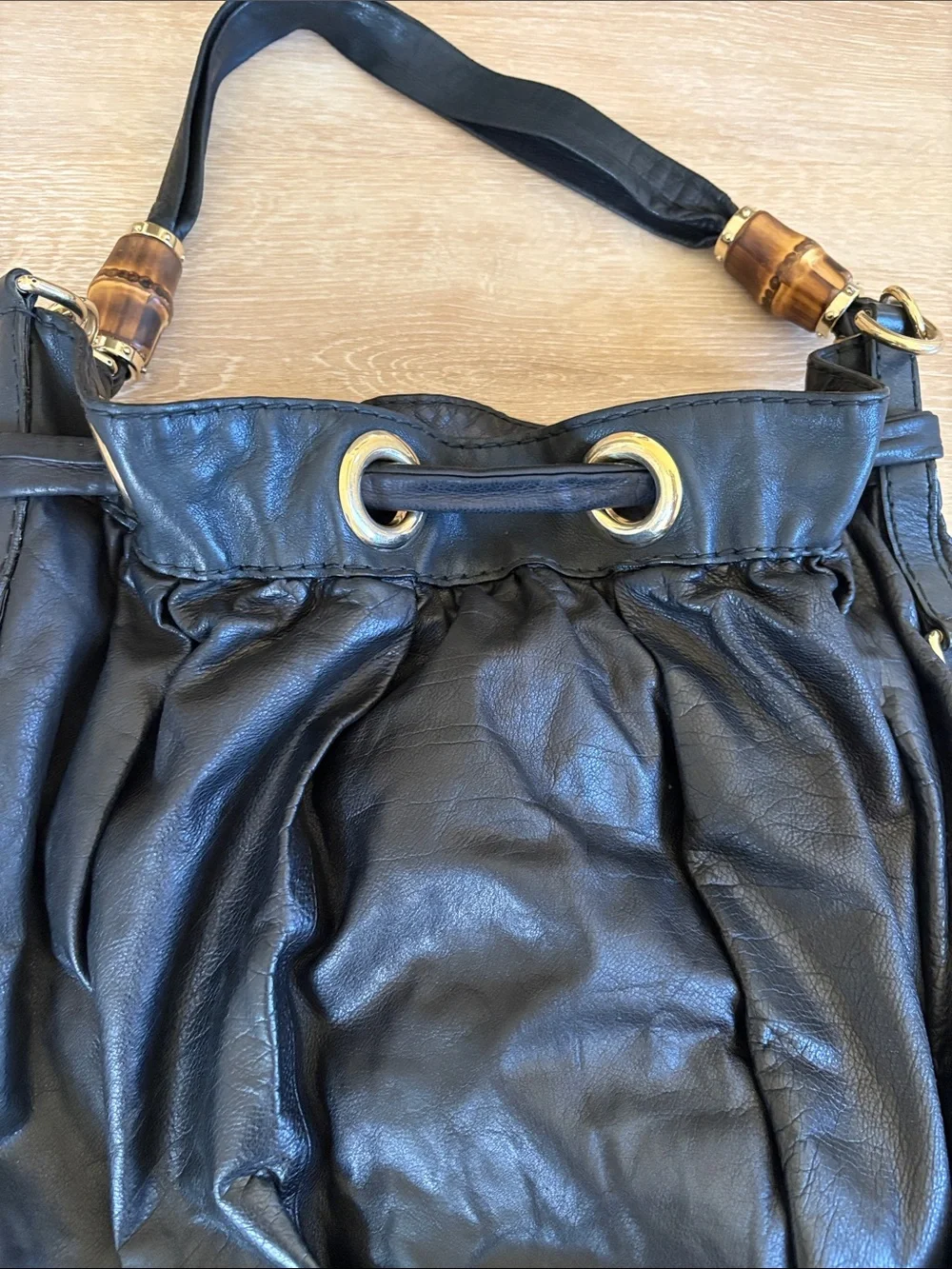 Gucci black drawstring